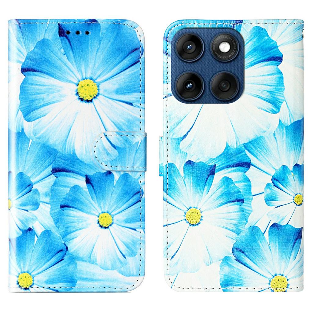 Чехол-книжка со подставкой для Motorola Edge 60 5G/60s 5G/60 Fusion 5G, с рисунком под мрамор, флип-кошелек из кожи, чехол для телефона