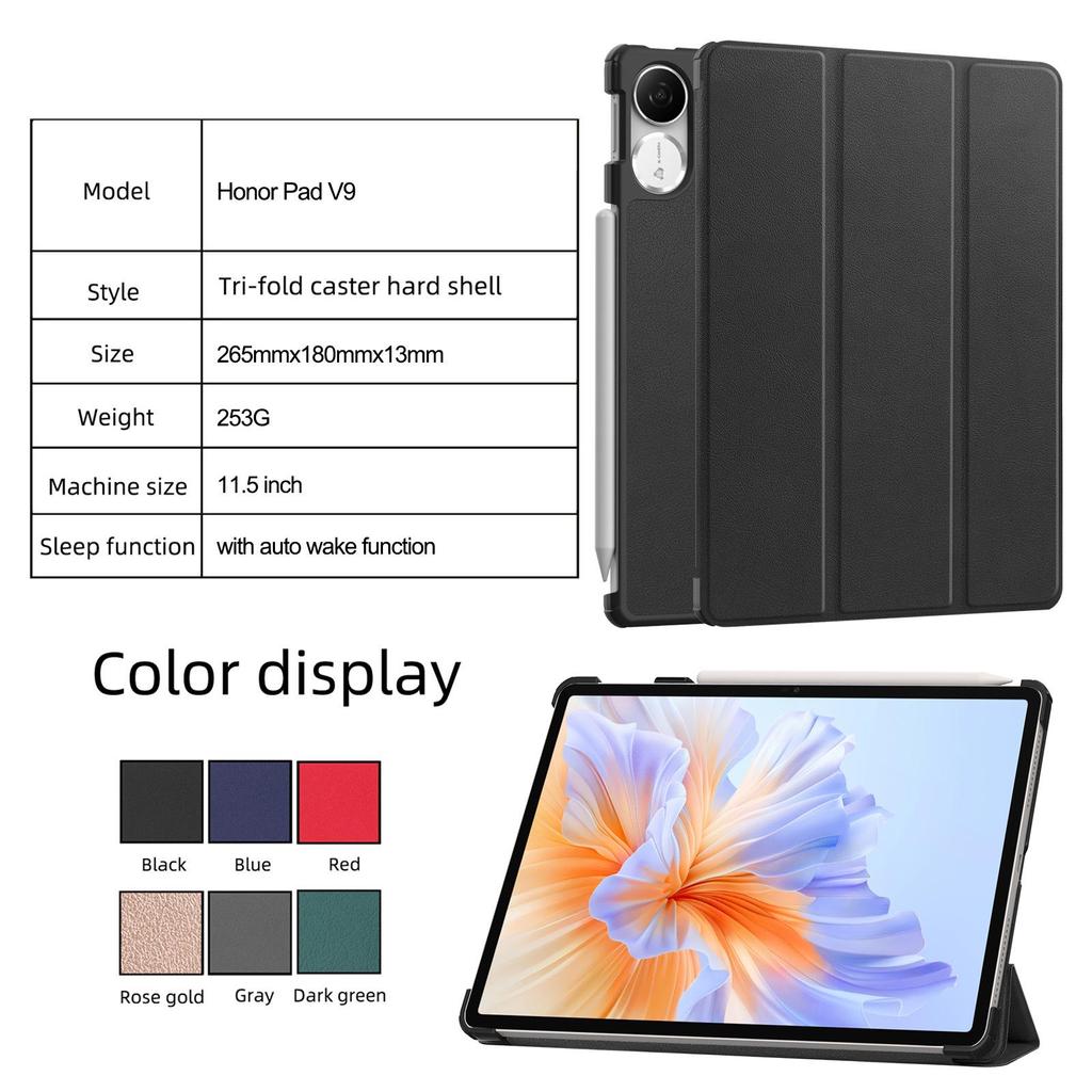 Чехол для планшета Honor Pad V9, Folio Slim Cover, легкий жесткий защитный чехол с многоугольной подставкой