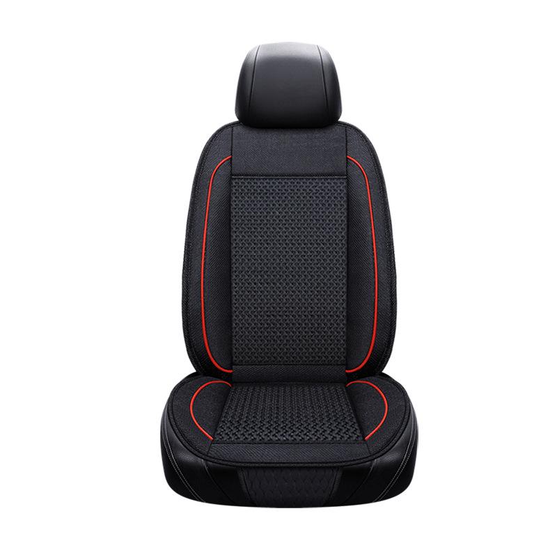 Cooling Car Seat Cushion with Fan - 12V/24V, Breathable, Single Piece