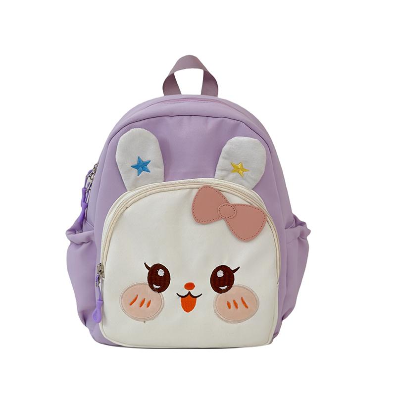 Детский школьный рюкзак для детского сада с изображением девочки-кролика