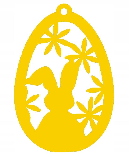 2. Openwork Easter egg pendant with a bunny