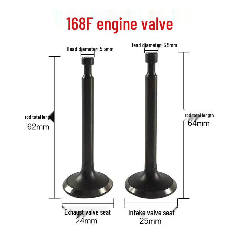 Gasoline Engine Pushrod & Cylinder Head Assembly for 168-190 Generators (2-3KW)