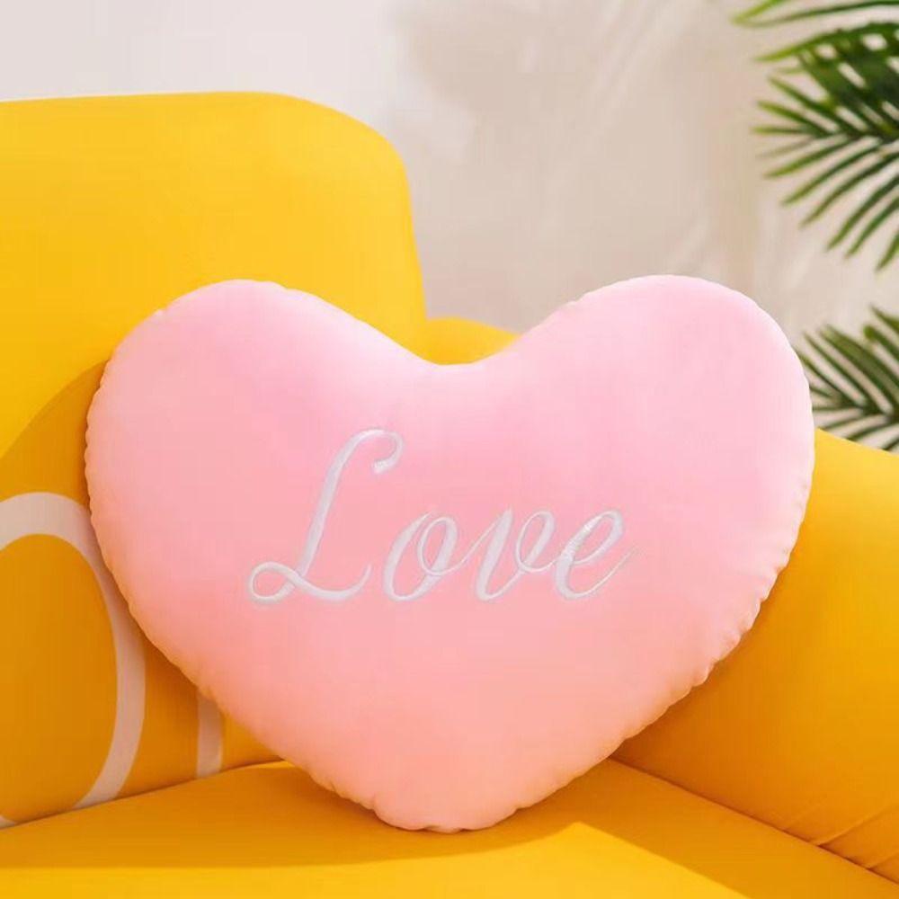 Heart Shape Heart Plush Pillow Valentines Day Stuffed Pillow New Soft Pillow