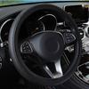 Стильный автомобильный противоскользящий чехол из искусственной кожи на рулевое колесо, протектор колеса