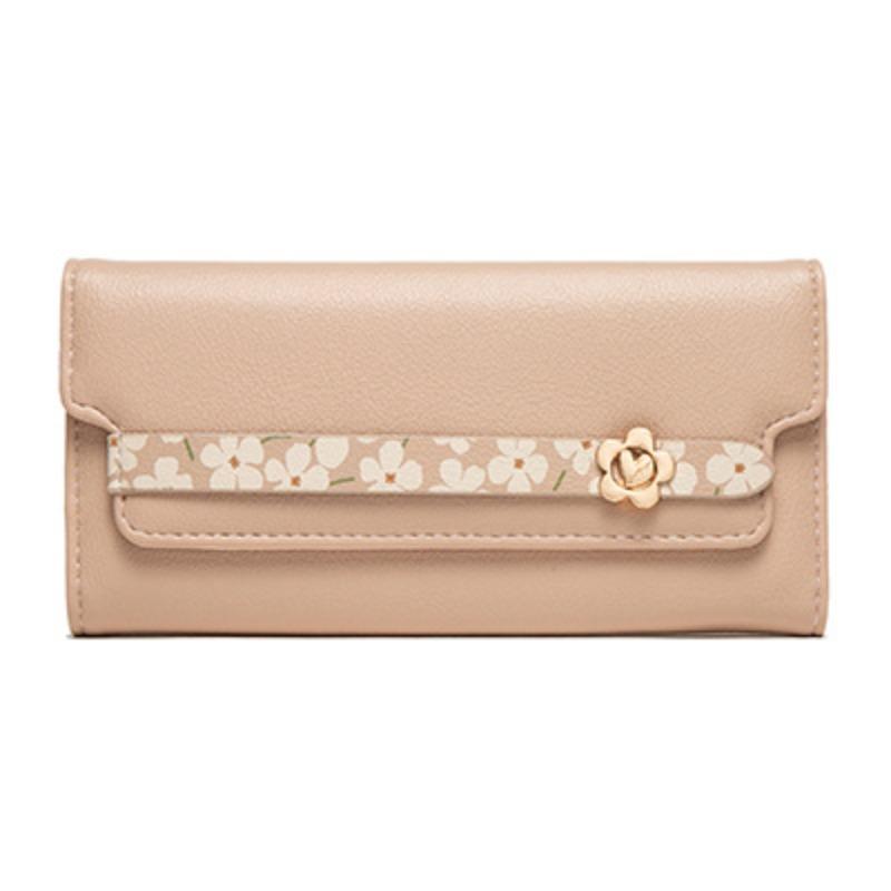 Кошелек из искусственной кожи с пряжкой и принтом, многофункциональная женская сумка