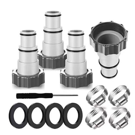 Адаптер для шланга Многоразовый идеальный резьбовой соединитель Переходник для шланга насоса Адаптер для замены шланга фильтра для бассейна для Intex Fit ARU