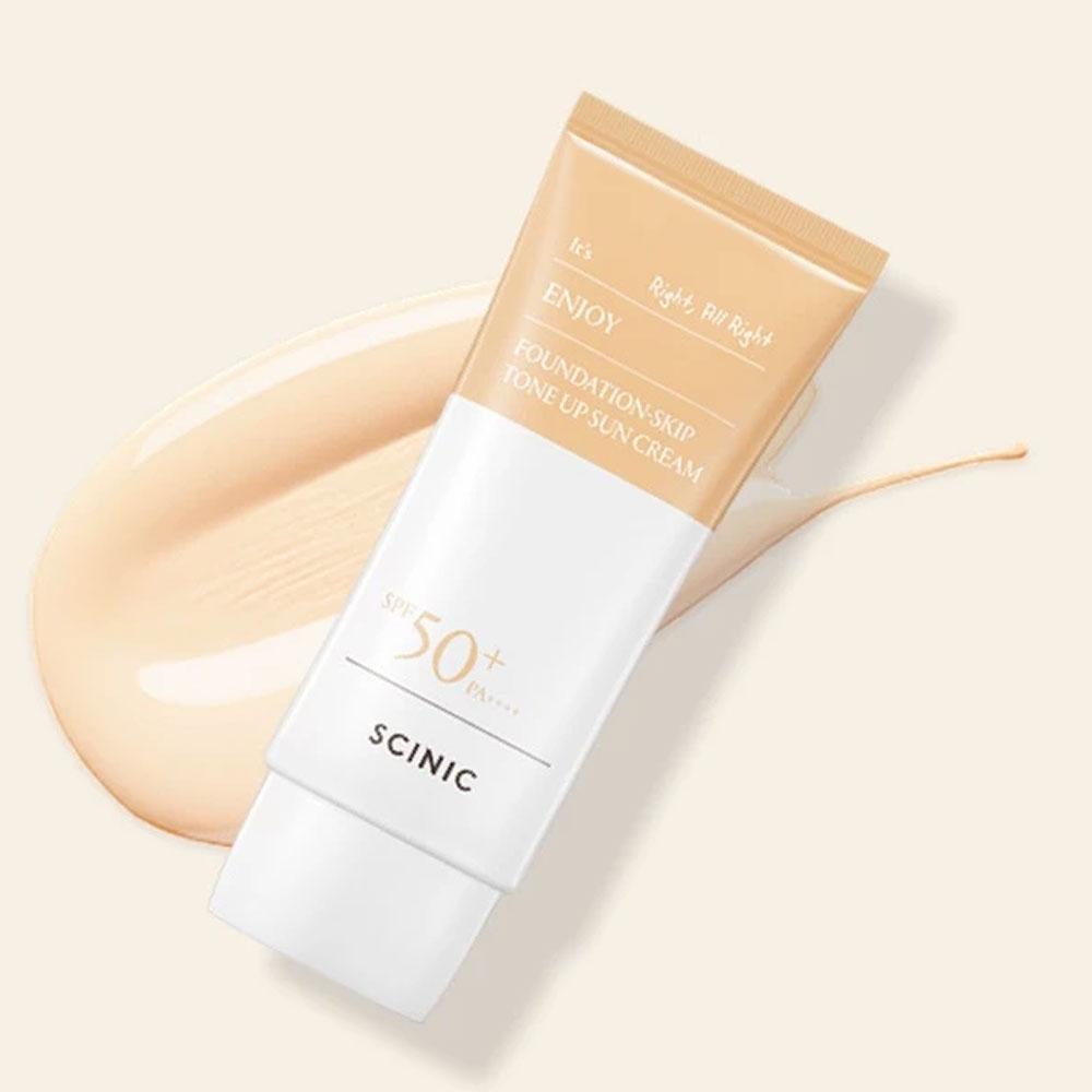 Scinic Солнцезащитный крем Enjoy Foundation-Skip Tone Up 50 мл (SPF50 +)