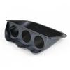 2''52mm Universal Triple Dash Gauge Pod Mount Carbon Fiber Look 3 Hole Dashboard