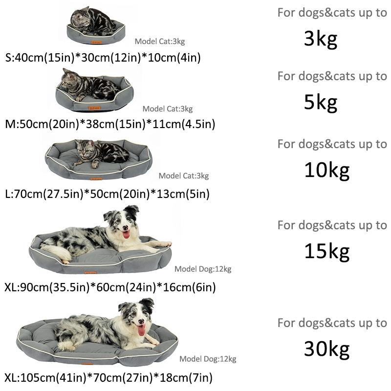 All-Season Shiba Inu & Golden Retriever Dog Bed - Suitable for Medium & Large Dogs