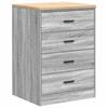 VidaXL Garage Storage Cabinet Sonoma Grey 60x51x85 Cm Pine Wood, Cabinet, Tool Cabinet, Low Cabinet, Cabinet of 860603