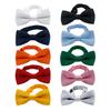 Bow Ties for Boys Solid Color Pre-tied Kids Bow Ties Adjustable Neck Bowtie