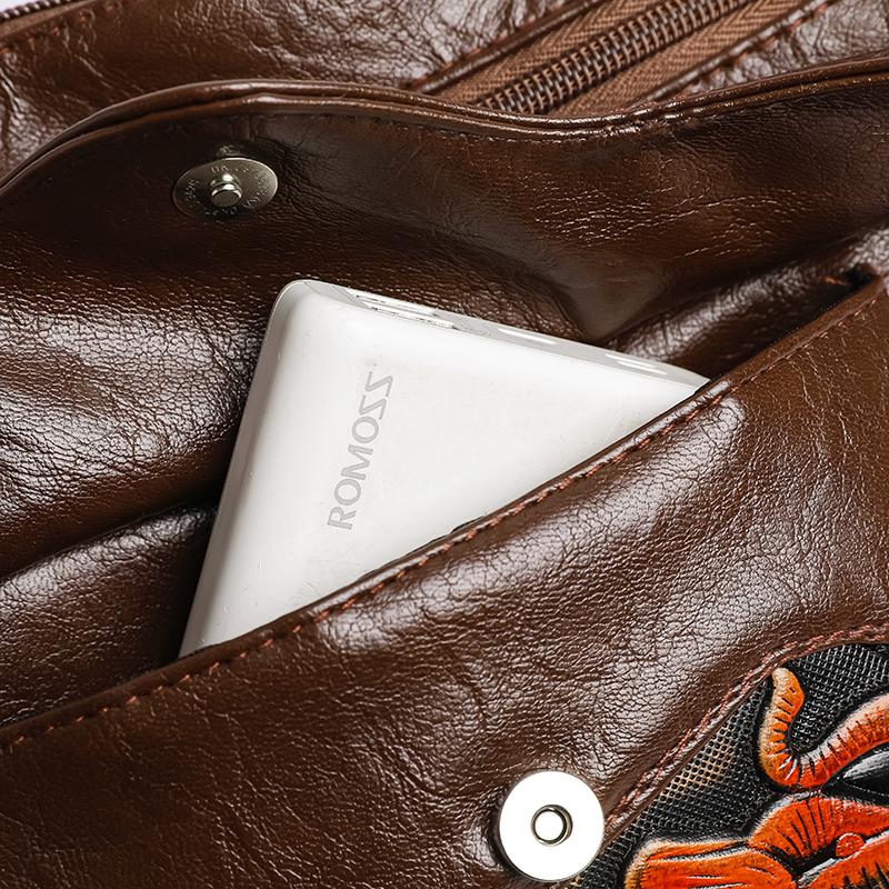 Женская сумка с тисненым слоном, сумка через плечо большой емкости, сумка для мам среднего возраста