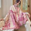 Women's Winter Double-Sided Jacquard Cashmere Scarf Coat: Thick, Warm, All-Match Korean-Style Shawl