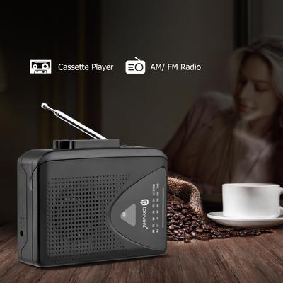 TONIVENT TON009 Портативный кассетный плеер AM/FM-радио с автоматическим реверсом и автоматической остановкой, мини-стерео лента