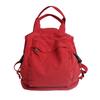 Autumn and Winter New Large Capacity Washed Solid Color Canvas Casual Double Back Street Trendy Student Schoolbag