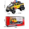 1/28 Scale Ford Raptor F150 6X6 Pickup Truck Diecast Car Model Toy, Pull Back Toy Vehicle with Sound and Light for Kids Toddler Gift Collection