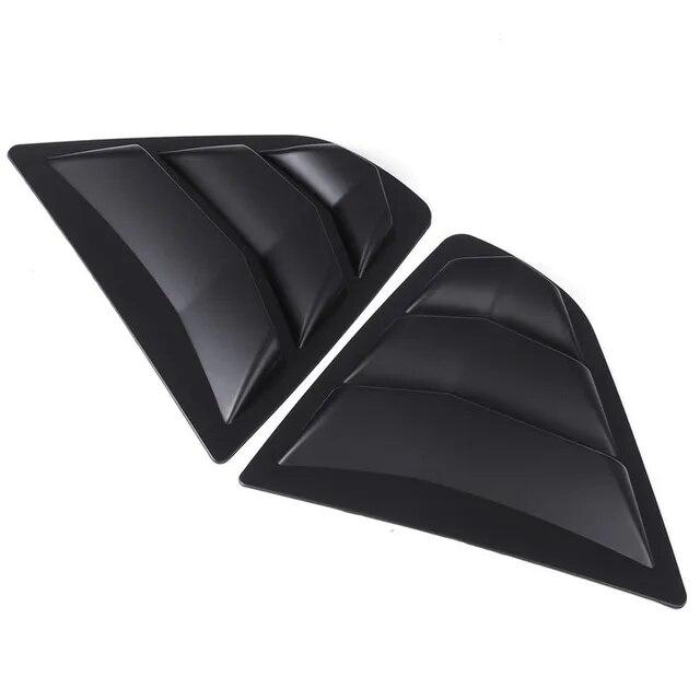 For Toyota Camry Sedan 2018- Car Rear Louver Window Side Shutter Cover Trim Sticker Vent Scoop ABS Carbon Fiber Accessories
