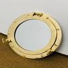 30.48 Cm Nautical Brass Plated Canal Boat Porthole-Window Ship Round Mirror Wall Decor