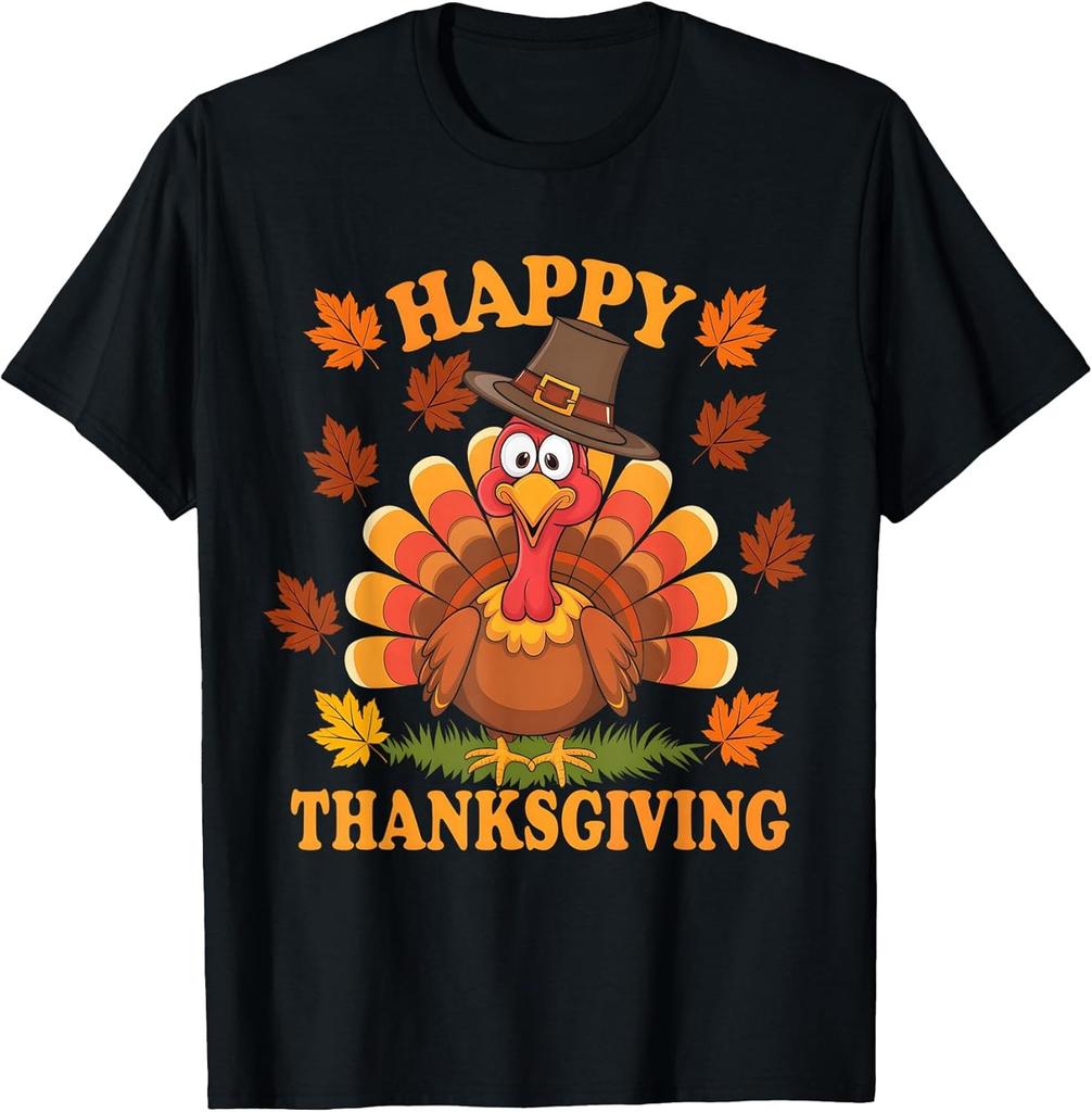 NEW LIMITED! Happy Thanksgiving Funny Turkey Family Dinner Tee - MADE IN USA