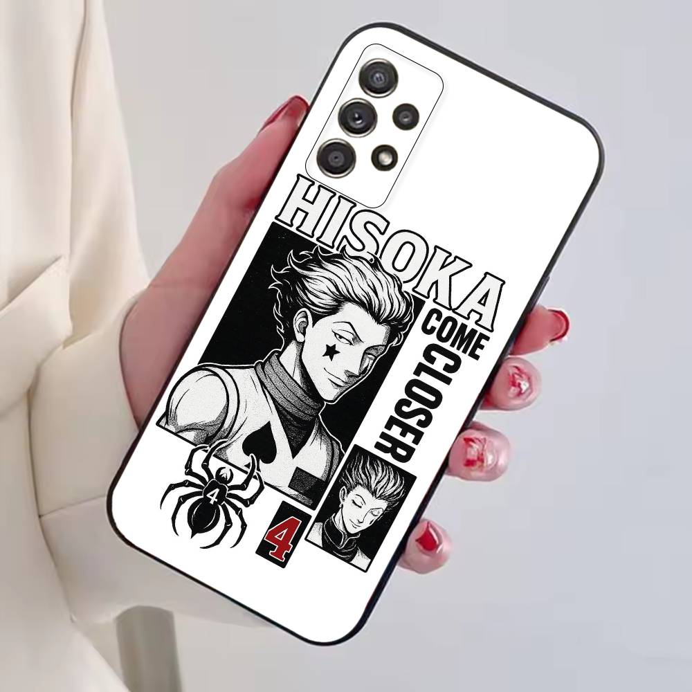Hisoka Anime H-Hunter Phone Case For Samsung S25,S24,S21,S22,S23,S30,Ultra,S20,Plus,Fe,Soft Silicone Black Cover