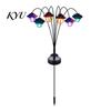 Flexible Pole Solar Lanterns Swaying Lantern, Outdoor Waterproof 6-Head Pathway Stake Light, Auto on Garden Lights Off Landscape Light for Lawn