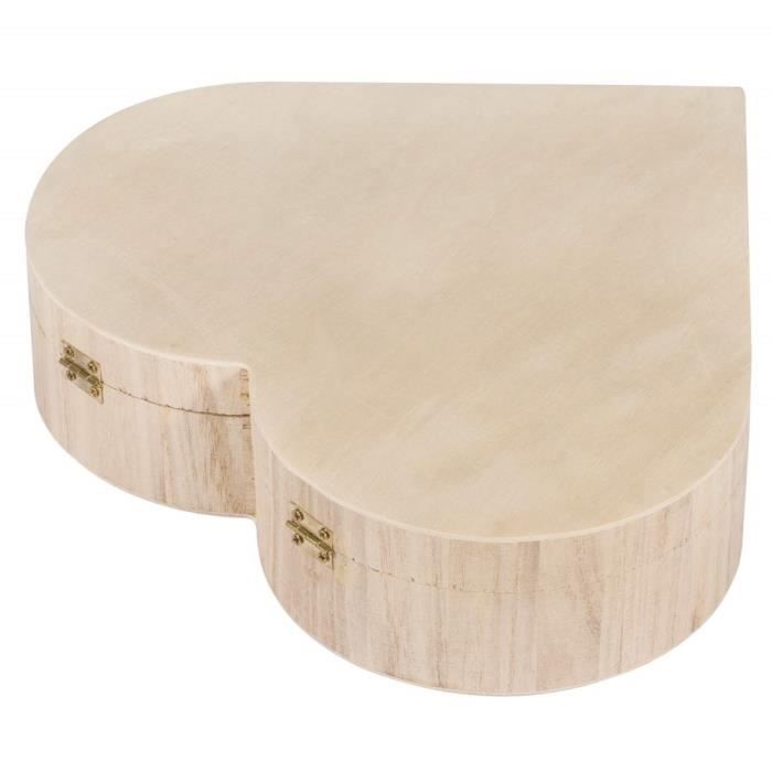 Rayher Hobby Rayher Wooden Box Cur, with Magnetic Clasp, 25.3x24x6cm, Natural - 62841505