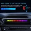 24 LED RGB Car Ambient Light with Sound Control & Air Freshener - Voice Rhythm Pickup Lamp for Diffuser Vent Clip, APP Control