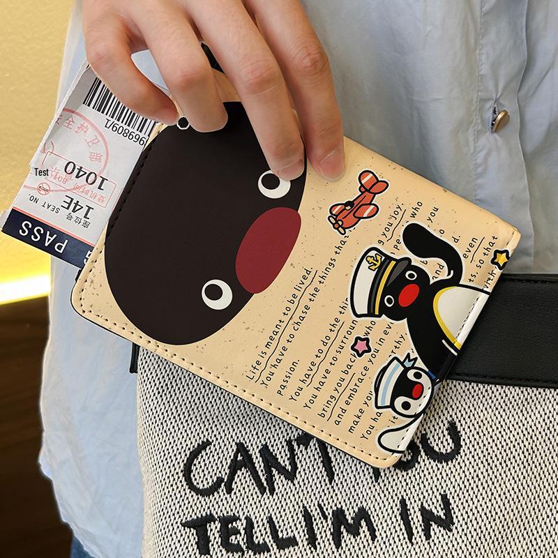 Пингвин Пингу Держатель для паспорта и сумка для документов: Милый, Защитный, Многофункциональный держатель для карт для путешествий