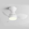 22/29inches Mini Corridor Smallhouse DC Motor Ceiling Fans With Remote Control  Nickel Ceiling Fan With LED Lights Modern