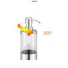 350ml Capacity Shampoo Dispenser Press Type Manual Shower Gel Dispenser  Bathroom Use