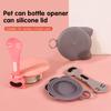 ONLYOU 1/2 шт./компл. консервированная силиконовая ложка для домашних животных, крышка для кормления кошек, собак, инструменты для открытия банок, нетоксичный запах, не содержит легко чистящихся товаров для домашних животных, открывалка для крышек