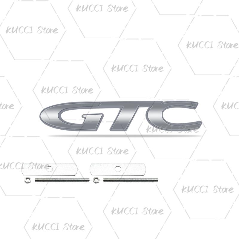 Alloy Metal GTC Grille Emblem Rear Trunk Badge Sticker For Vauxhall Opel Corsa Rocks Vectra Zafira Mokka Meriva Insignia Astra