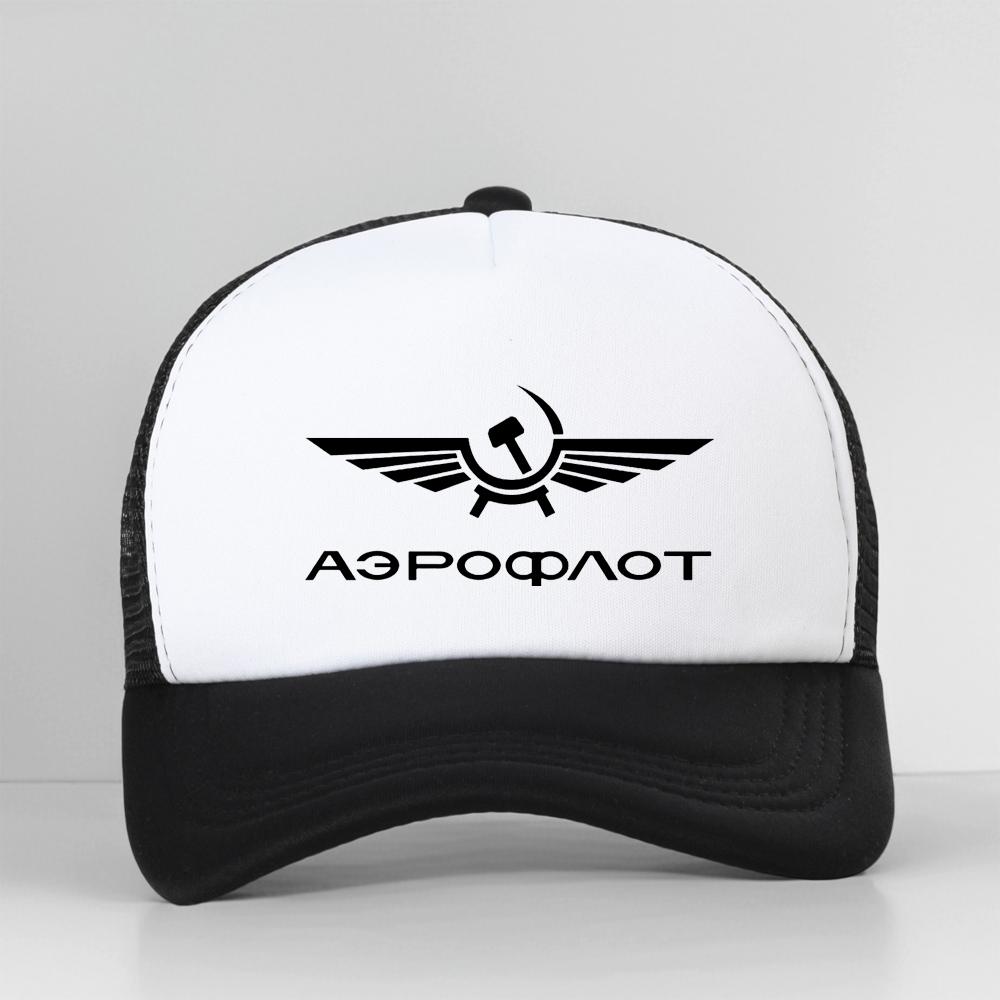 Кепка-бейсболка Snapback Аэрофлот СССР Мужская Модная Летняя с Принтом Гражданской Авиации Военно-воздушные силы России Регулируемая Кепка
