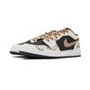Jordan Air Jordan 1 Abrasion Resistant Low top Vintage Basketball Shoes Unisex Black Brown 553558-081(Team44-)