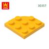 Нетоксичные 86 шт./лот Угловые закругленные Блок 3x3 Moc Цветные Аксессуары Совместимые с Изогнутым Кирпичом DIY Игрушки Для Детей Технические Детали