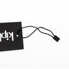 1000pcs Polyester Label Rope White/Black Hang Tag Fastener Garment Tags Tag Rope  Sewing