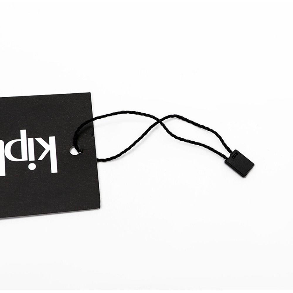 1000pcs Polyester Label Rope White/Black Hang Tag Fastener Garment Tags Tag Rope Sewing