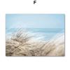 Blue Sea Beach Car Surfboard Tree Wall Art Canvas Painting Seascape Posters Prints Hotel Bar Wall Pictures For Living Room Decor