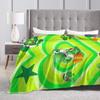 Yoshi Game Marios Blanket Fleece Decoration  Portable Warm Throw Blankets for Bedding Outdoor Rug Piece