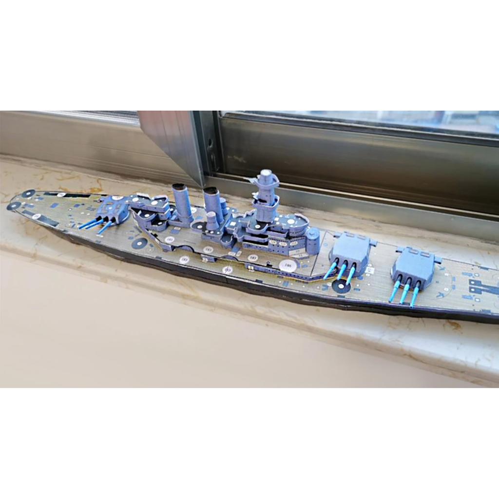 21" 1/400 ВМС США линкор North Carolina BB-55 Набор бумажных моделей Разобранные Военные DIY Украшения Для Коллекции Декора