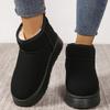 Fashion Autumn Winter Short Snow Boots for Women Solid Color Thicken Warm Cotton Shoes Woman Thick Bottom Non Slip Platform Botas Mujer