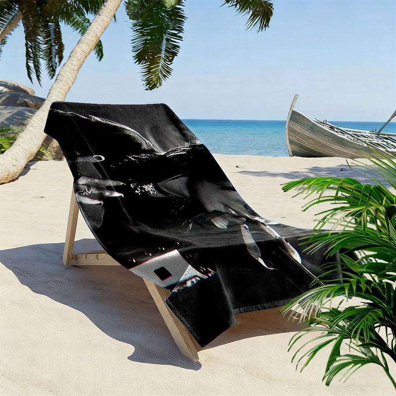Bill Kaulitz Print Beach Towel, Large Soft Quick Dry Towel for Beach Camping Swimming