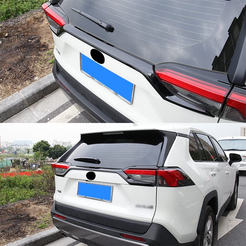 Toyota RAV4 Накладка заднего бампера на дверь багажника Верхняя накладка 1 для модели XA50 SWD-DG (Черный, Кусок) (ABS)