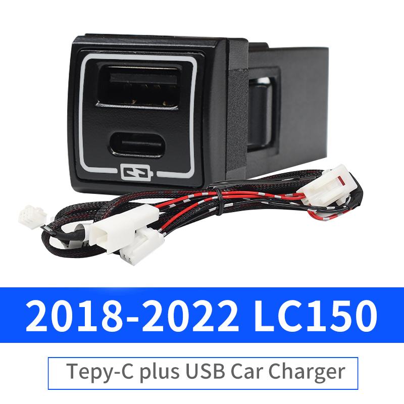 Автомобильное быстрое зарядное устройство USB QC3.0 для Toyota Land Cruiser 200 Prado 150, аксессуары, модифицированное LC200 LC150 FJ150 FJ200