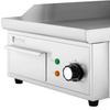 Electric grill, smooth grill plate, 35 x 38 cm, 2000 W