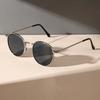 1PC Unisex Metal Round Frame Vintage Y2K Casual Sunglasses For Outdoor Daily Vacation Driving Clothing Accessories