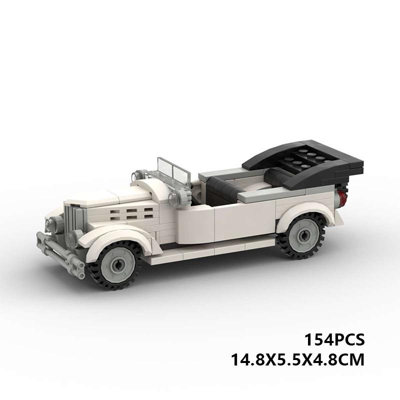 Совместимый с LEGO Набор для сборки модели классического автомобиля-кабриолета - Скорость 8-шиповый Креативное украшение Автомобильные блоки