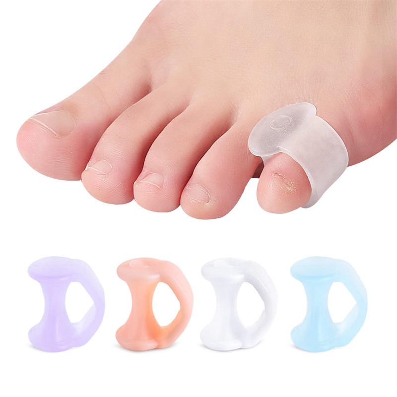 1Pair Silicone Correction Gel Toe Guard Foot Care Toe Separator