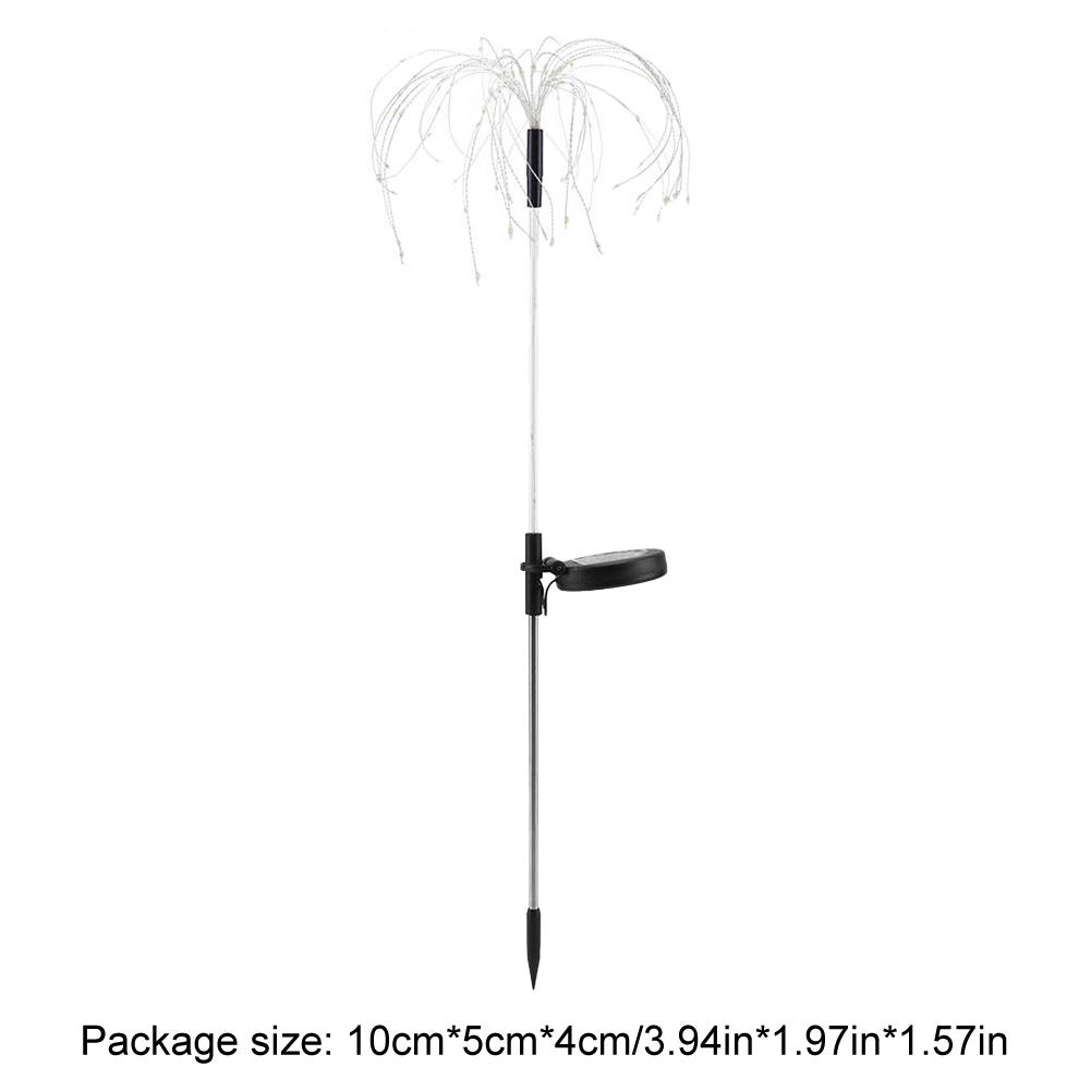 2 шт. умные бенгальские огни фейерверк светодиодная гирлянда водонепроницаемая наружная солнечная гирлянда для двора патио дорожка газон клумба декор