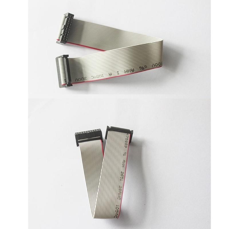 Кабель JTAG для быстрой передачи данных, 20-контактный серый плоский ленточный кабель для эффективной отладки и загрузки прошивки